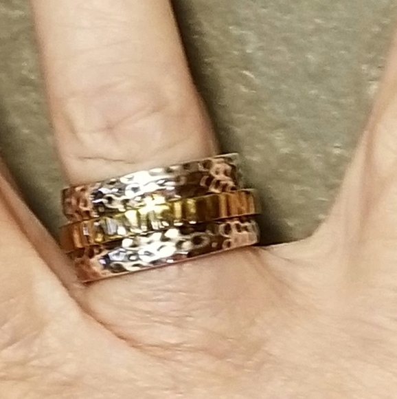 Silpada Sterling Silver & 14k Gold Spinner Ring - Picture 11 of 14